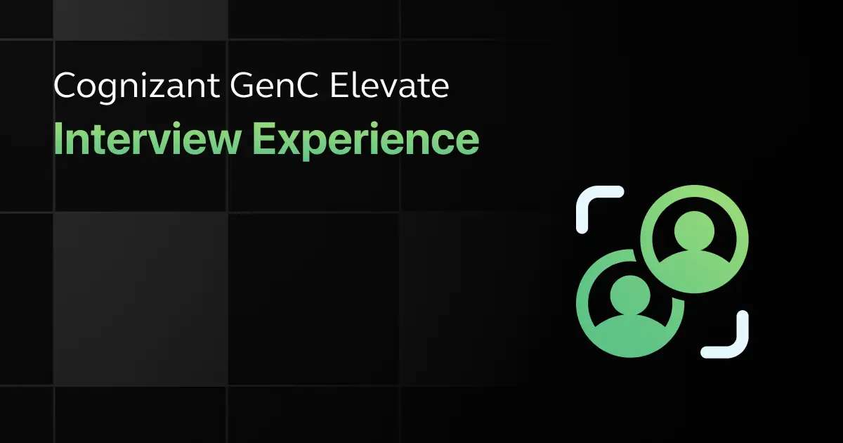 Cognizant GenC Elevate Recruitment Process