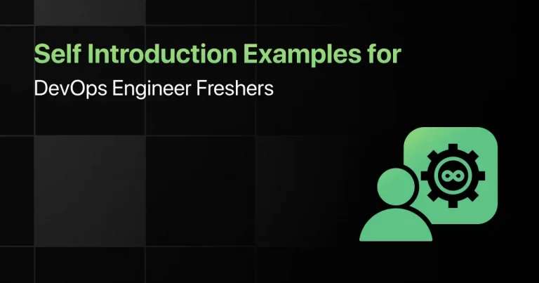 Self Introduction Examples for DevOps Engineer Freshers