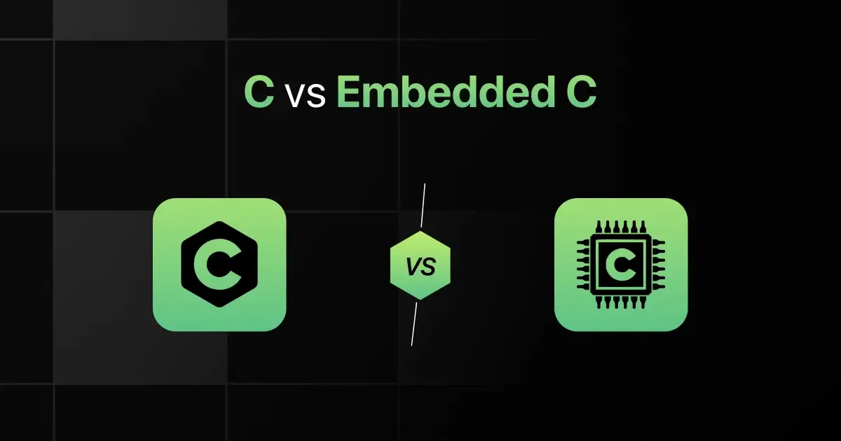 C vs Embedded C: Key Differences