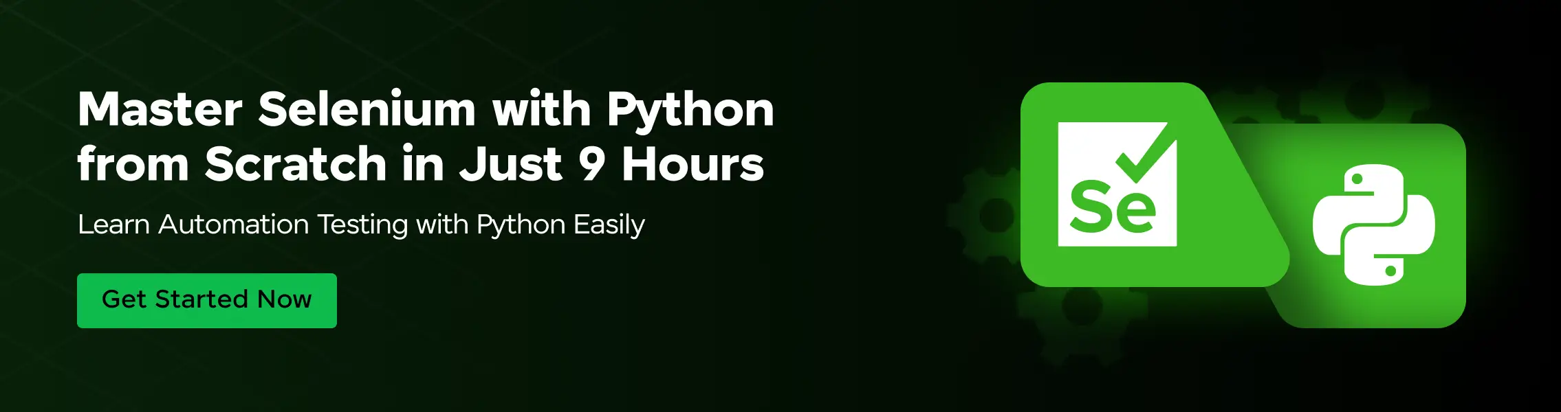 selenium with python course desktop banner horizontal